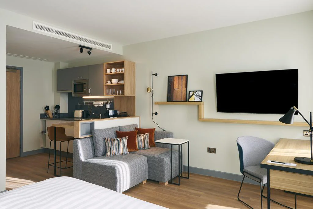 Moxy by Marriot Contract Fabric Hotel Design Living