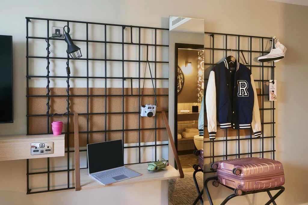 Moxy by Marriot Contract Fabric Hotel Design Work Space